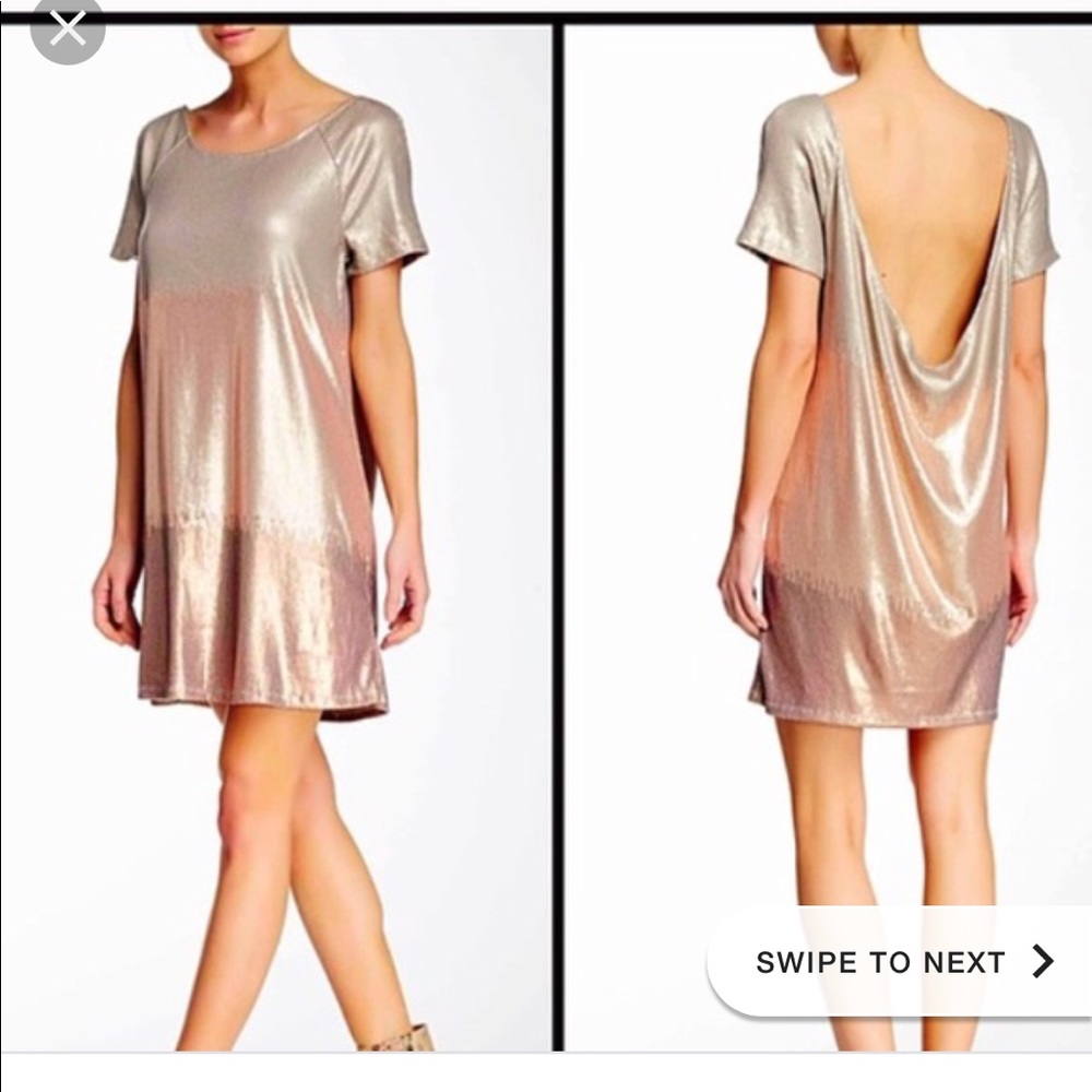 Rose gold combo free people dress